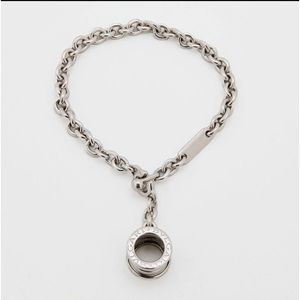 Authentic Bvlgari Sterling Silver B.zero1 Keychain / Bag Charm